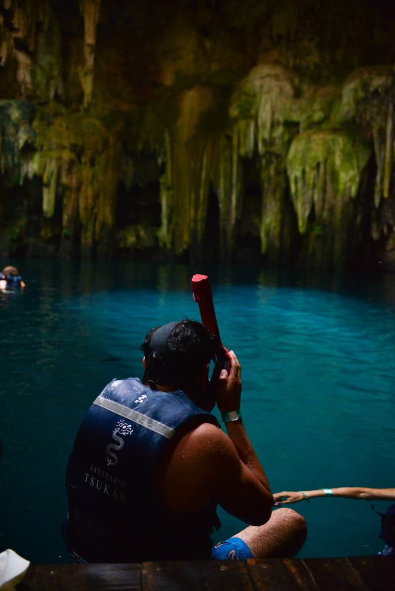 snorkeling en cenote tsukan santuario de vida